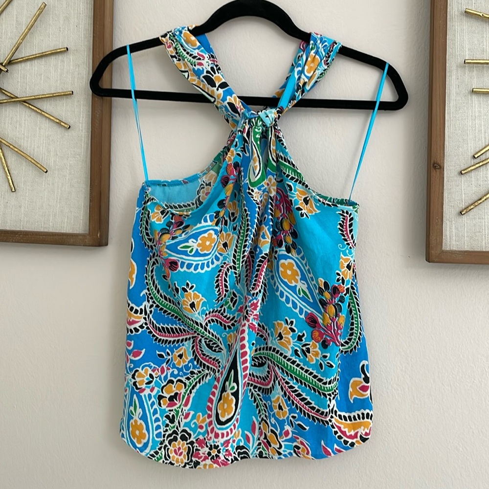 Zara paisley halter top. Size: Small